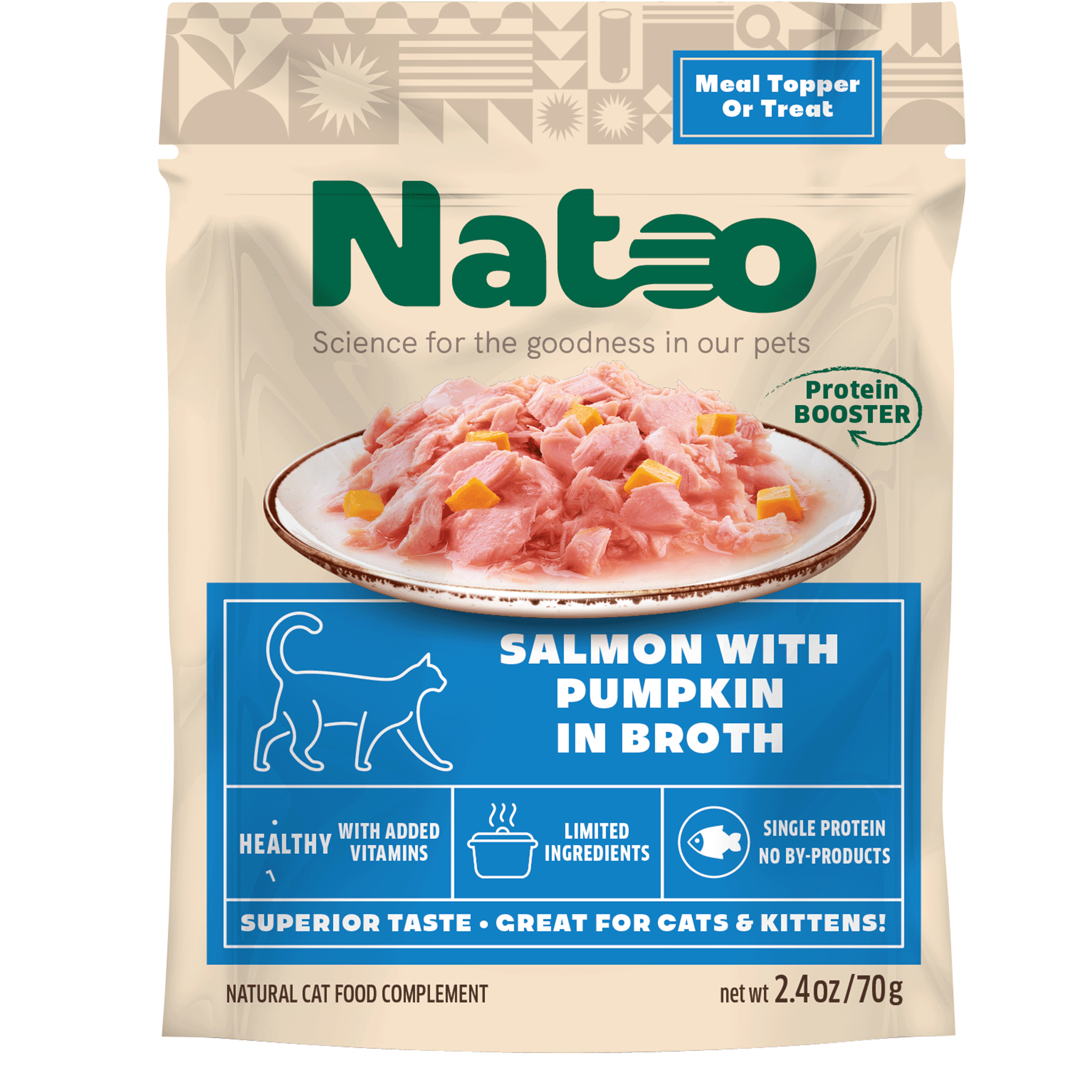 Natoo Salmon with Pumpkin in broth (20 pack)