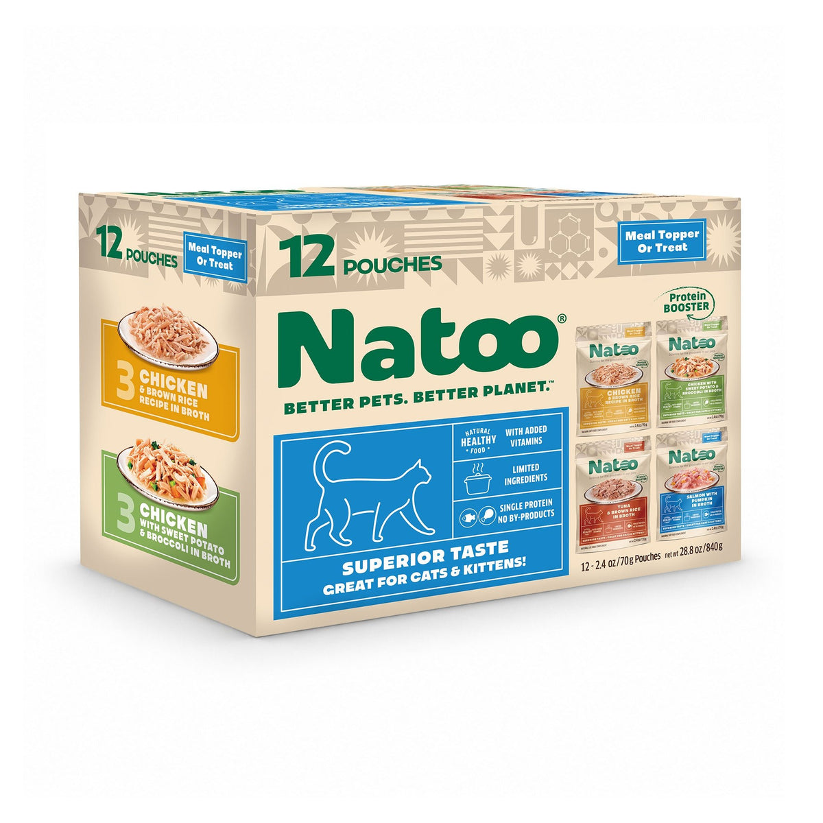 Cat Topper Variety Pack - Natoo Pet Foods