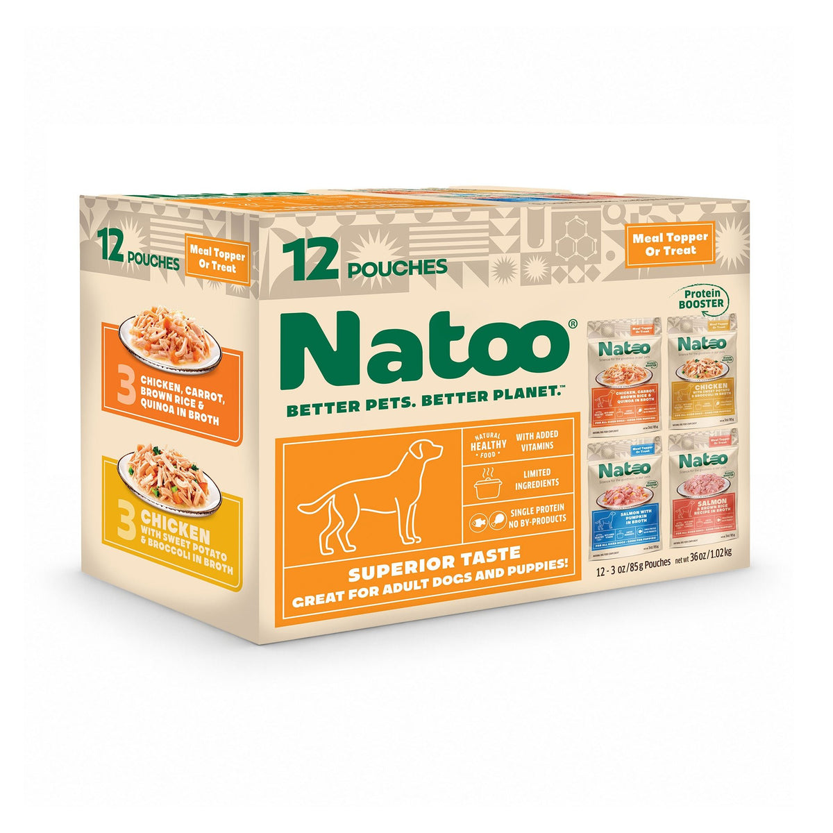 Dog Topper Variety Pack - Natoo Pet Foods