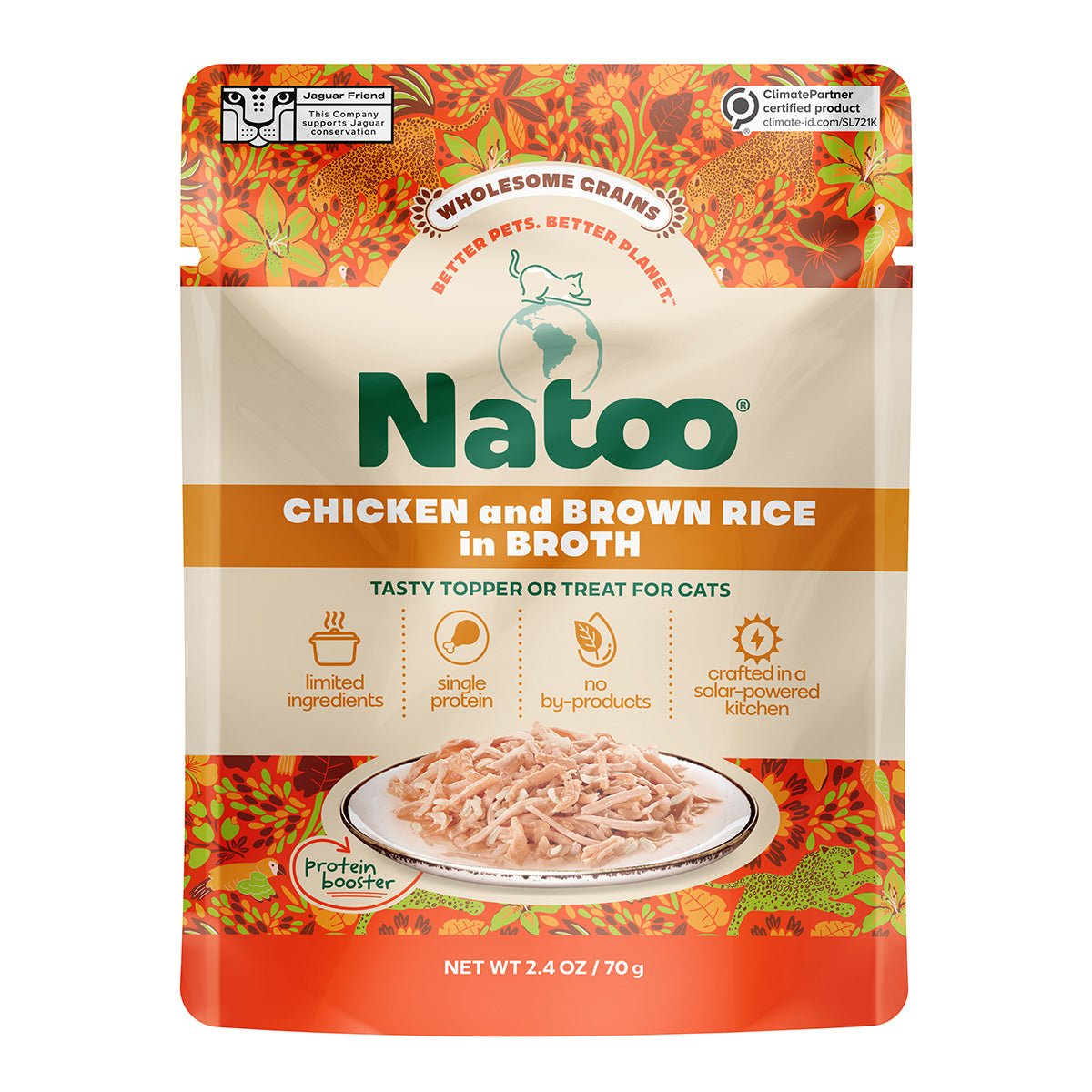 Natoo Chicken & Brown Rice in Broth (20 pack) - Natoo Pet Foods