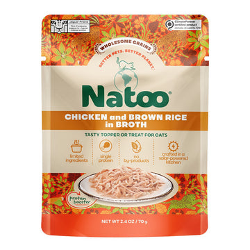 Natoo Chicken & Brown Rice in Broth (20 pack) - Natoo Pet Foods