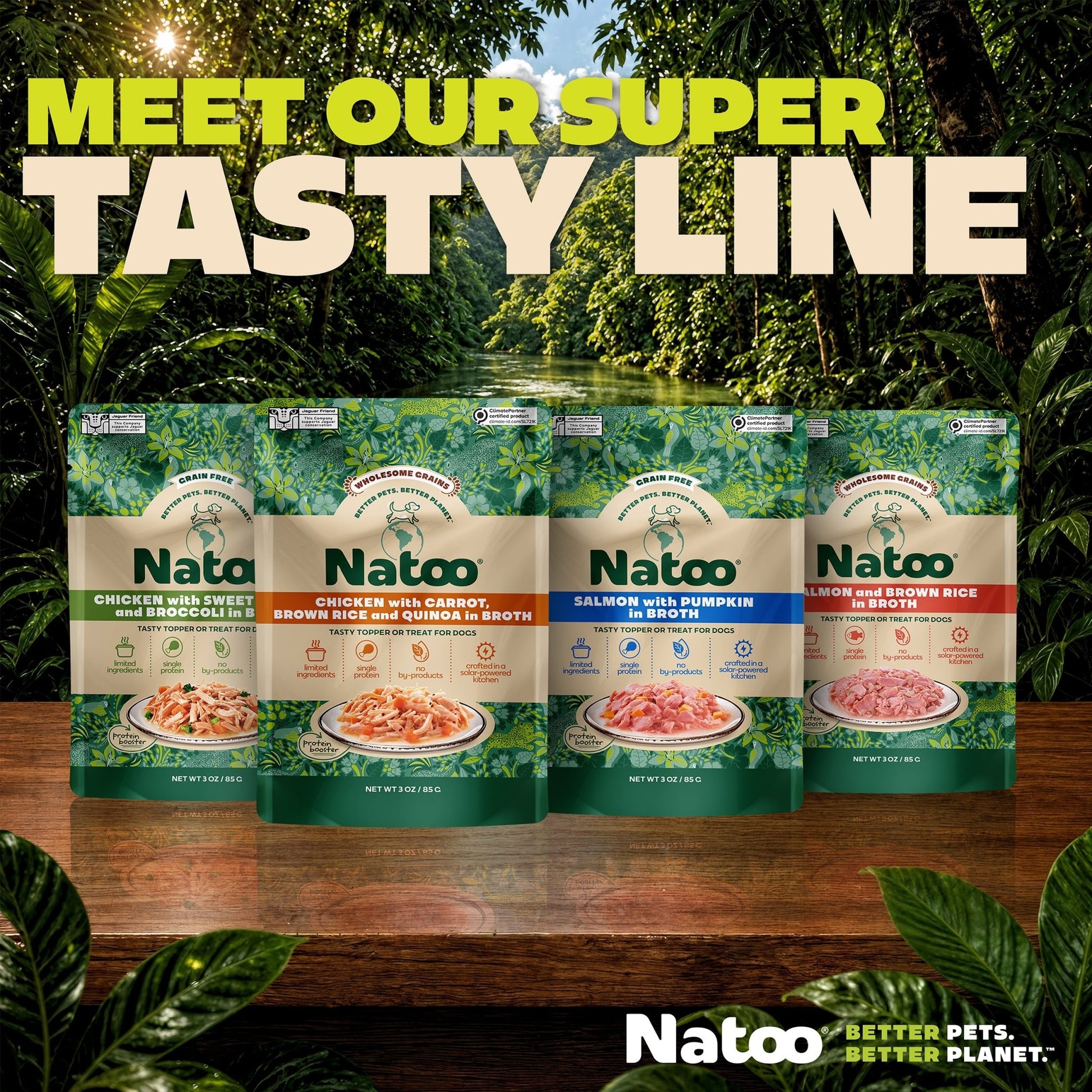 Natoo Chicken, Carrot, Brown rice and Quinoa in broth (20 pack) - Natoo Pet Foods