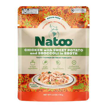 Natoo Chicken with Sweet potato and Broccoli in broth (20 pack) - Natoo Pet Foods