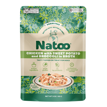 Natoo Chicken with Sweet Potato & Broccoli in Broth (20 pack) - Natoo Pet Foods