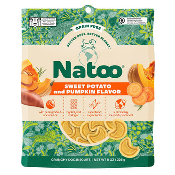 Natoo Crunchy Biscuits Sweet Potato And Pumpkin Flavor - Natoo Pet Foods