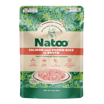 Natoo Salmon & Brown Rice in Broth (20 pack) - Natoo Pet Foods