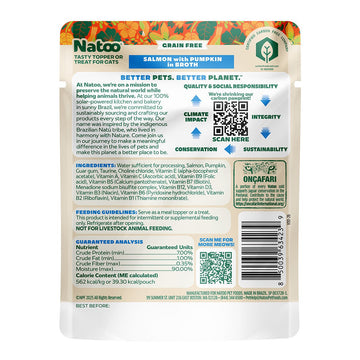 Natoo Salmon with Pumpkin in broth (20 pack) - Natoo Pet Foods
