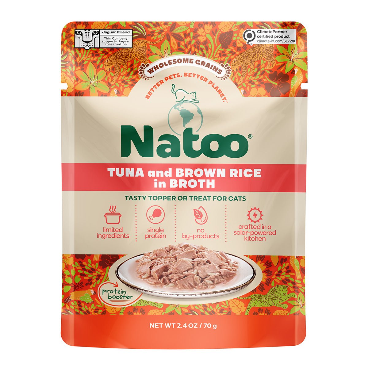 Natoo Tuna & Brown Rice in Broth (20 pack) - Natoo Pet Foods